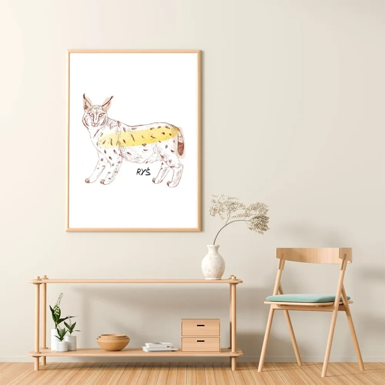 Plakat Ryś mockup