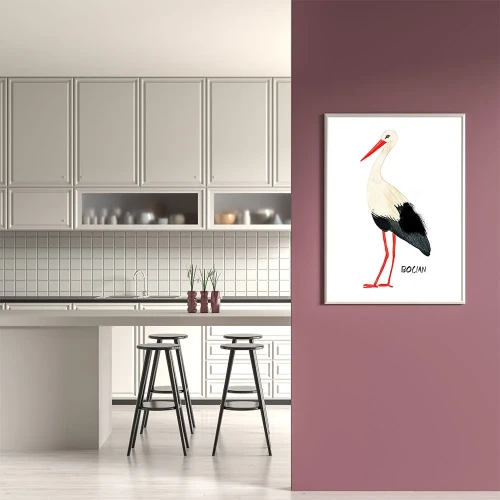 Plakat Bocian mockup