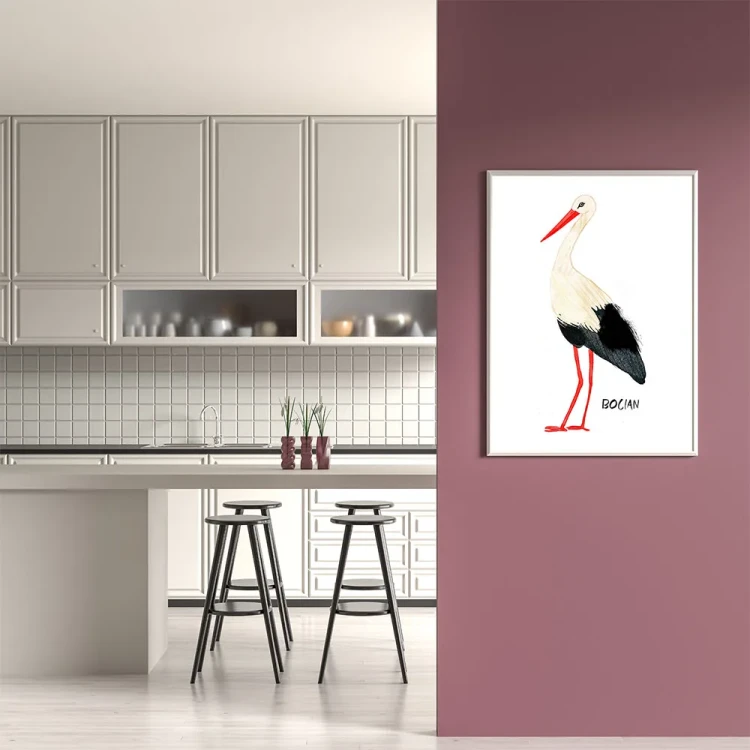 Plakat Bocian mockup