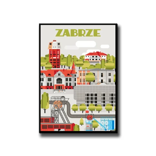 Plakat Zabrze białe tło