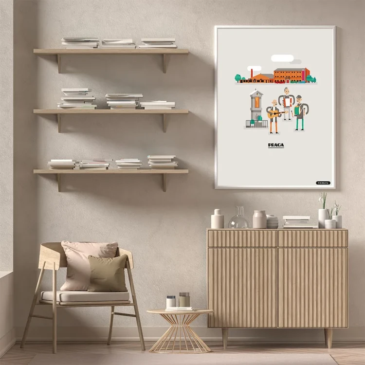 Plakat Praga mockup