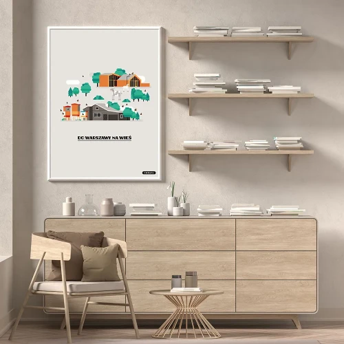 Plakat Do Warszawy na Wieś mockup