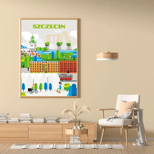 Plakat Szczecin mockup