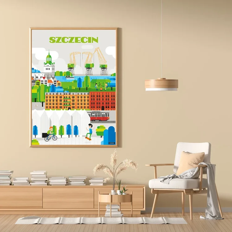 Plakat Szczecin mockup