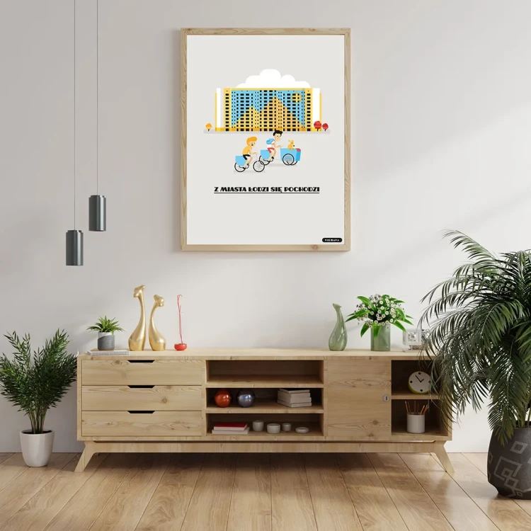 Plakat Z Miasta Łodzi się Pochodzi mockup
