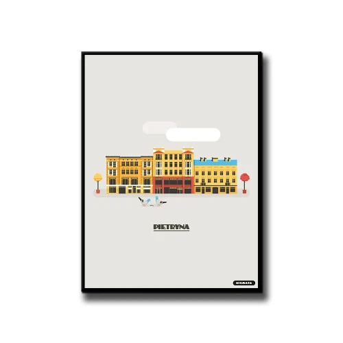 Plakat Pietryna białe tło