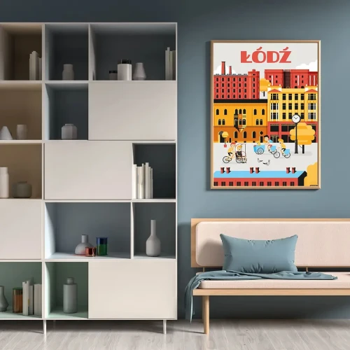 Plakat Łódź mockup