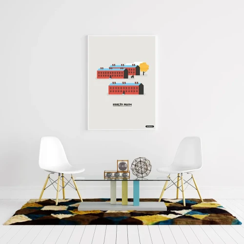 Plakat Księży Młyn mockup