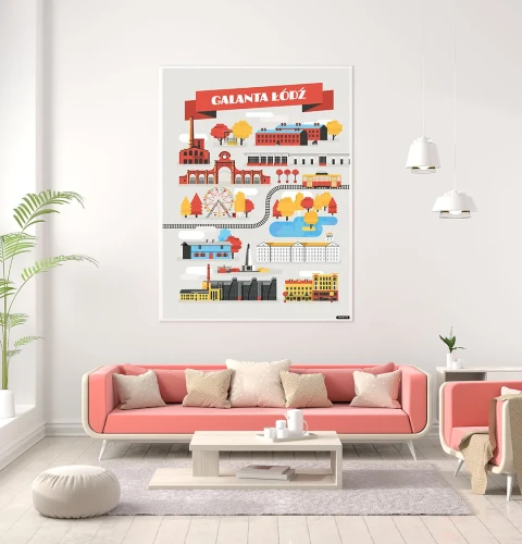 Plakat Galanta Łódź mockup