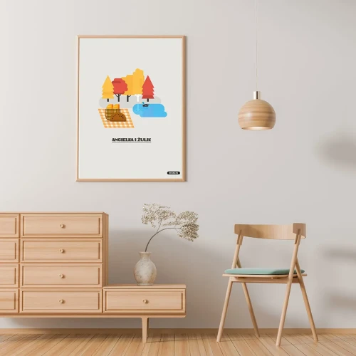 Plakat Angielka i Żulik mockup