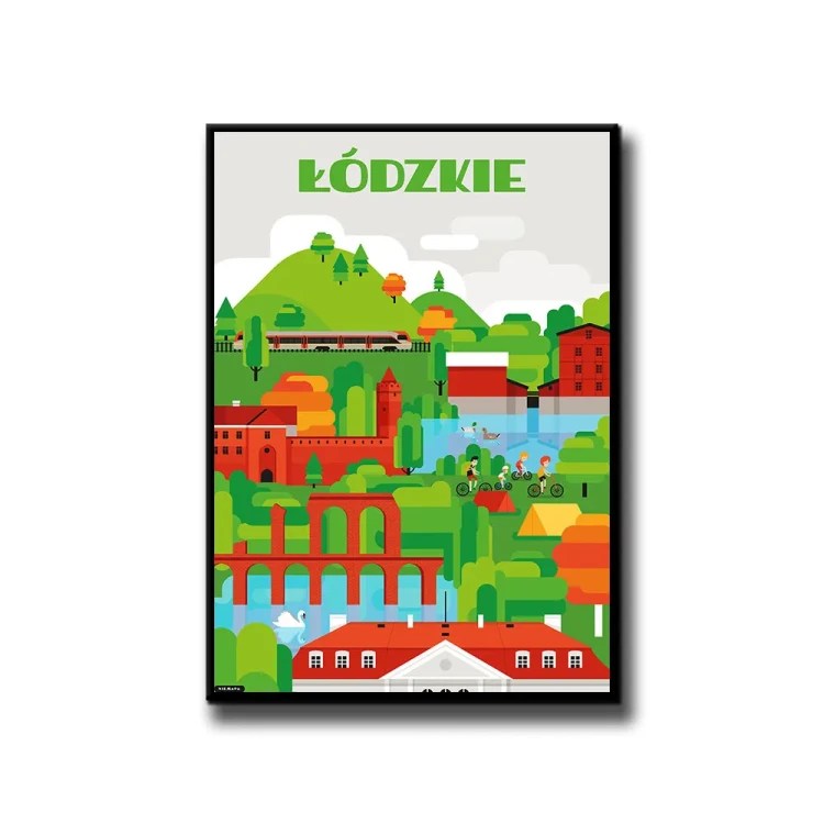 Plakat Łódzkie białe tło