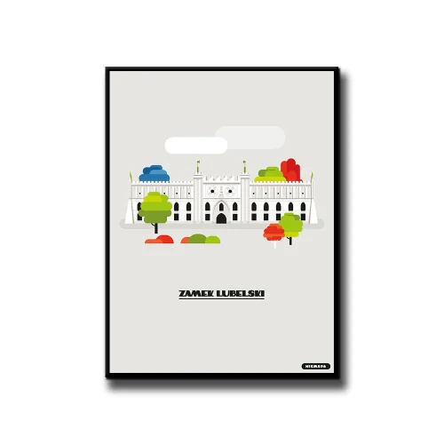 Plakat Zamek Lubelski białe tło