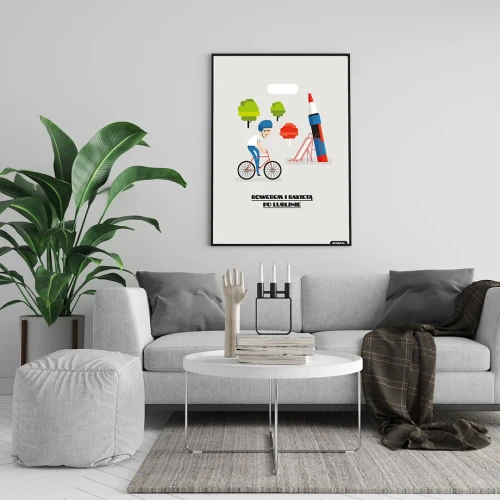 Plakat Rowerem i Rakietą po Lublinie mockup