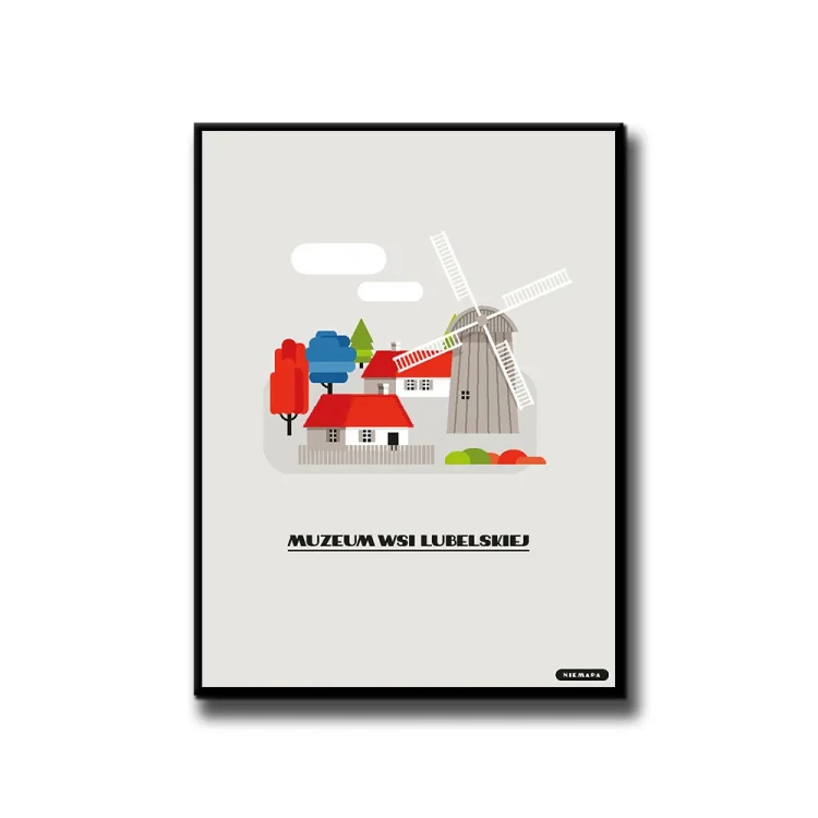 Plakat Muzeum Wsi Lubelskiej białe tło
