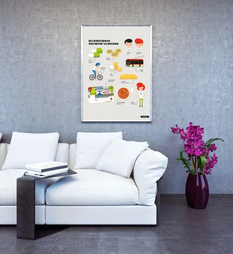 Plakat Ilustrowany Słownik Lubelaka mockup