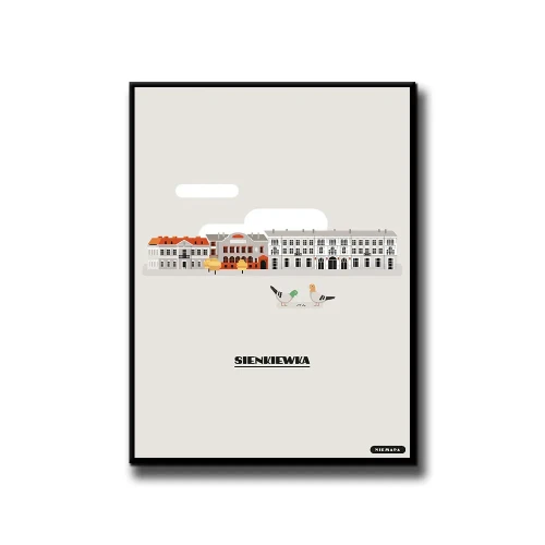 Plakat Sienkiewka białe tło