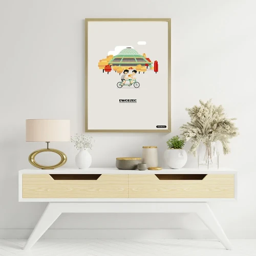 Plakat Dworzec w Kielcach mockup