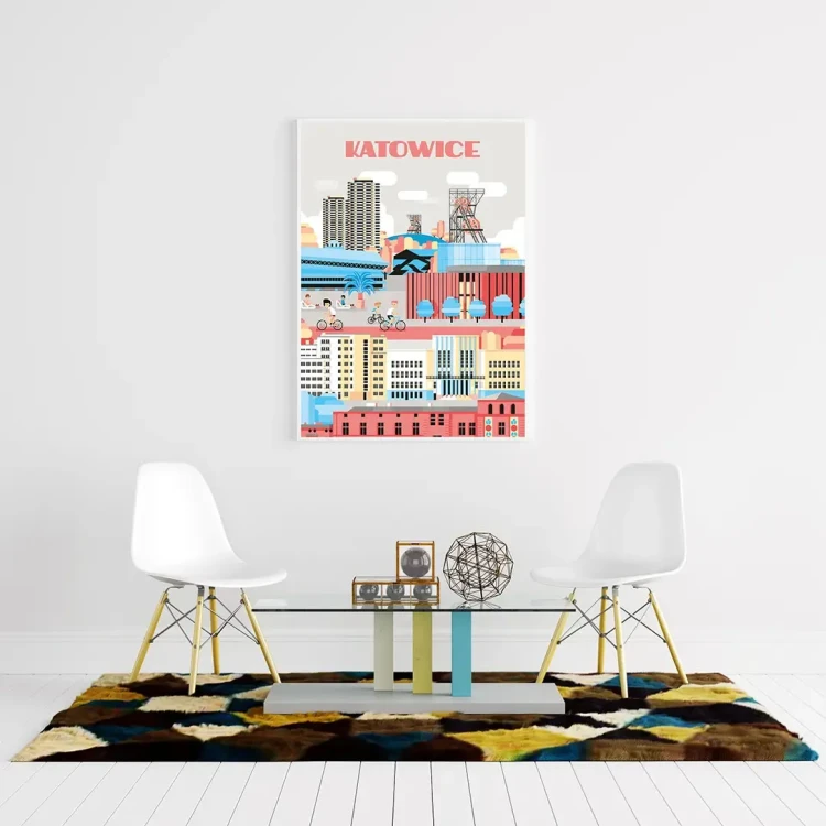 Plakat Katowice mockup