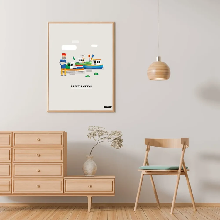 Plakat Śledz z Gdyni mockup