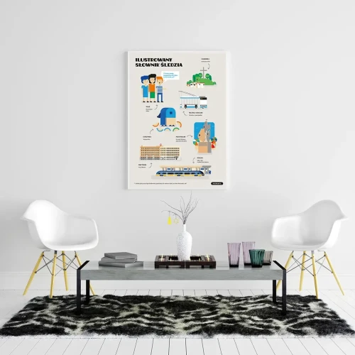 Plakat Ilustrowany Słownik Śledzia mockup