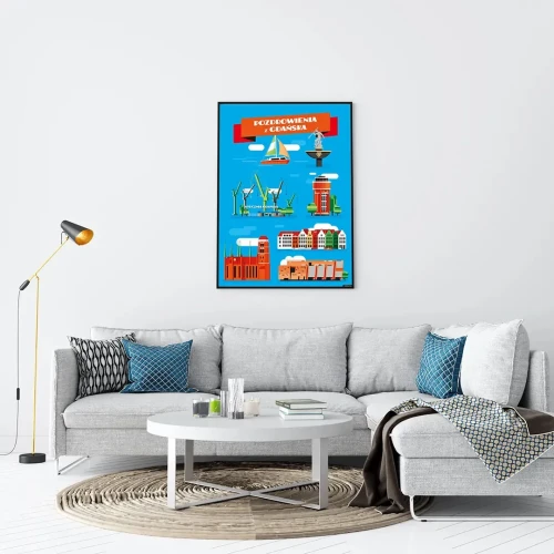 Plakat Pozdrowienia z Gdańska mockup