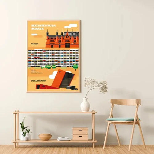 Plakat Architektura Miasta Gdańsk mockup