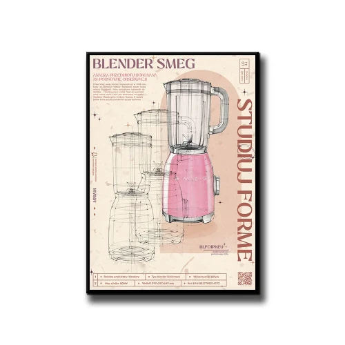 Plakat Blender SMAG białe tło