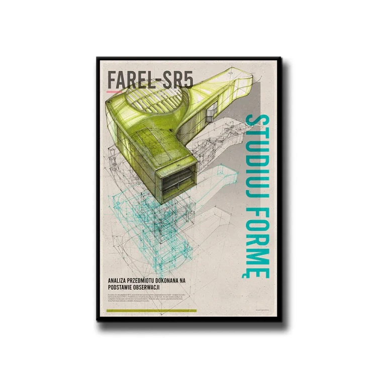 Plakat Suszarka FAREL SR5 białe tło