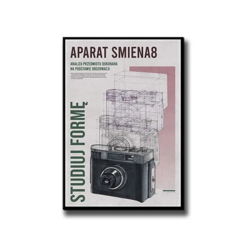 Plakat Aparat Smiena 8 białe tło