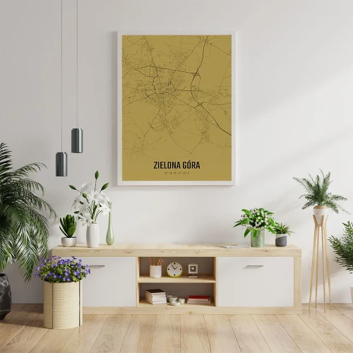 Plakat Zielona Góra amber mockup