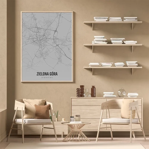 Plakat Zielona Góra fog mockup