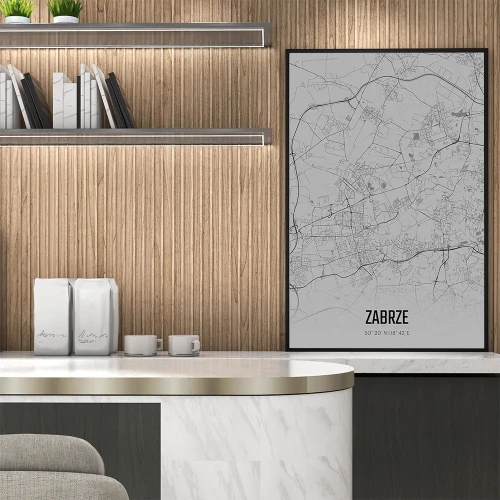 Plakat Zabrze fog mockup