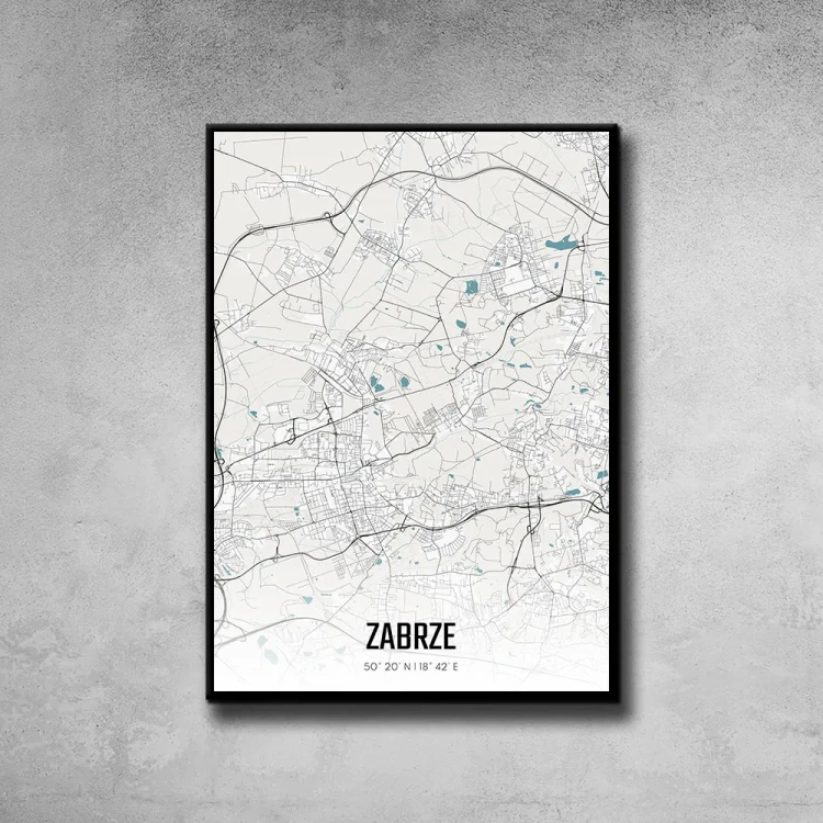 Plakat Zabrze day tło ściana szary beton