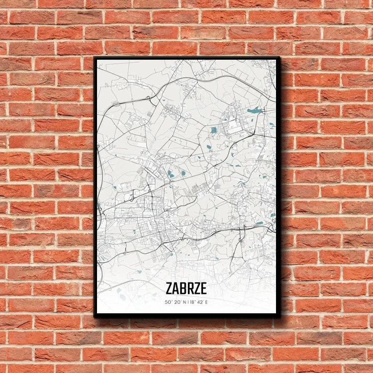 Plakat Zabrze day tło ściana czerwone cegły