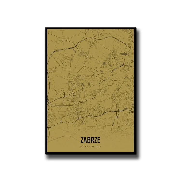 Plakat Zabrze amber białe tło