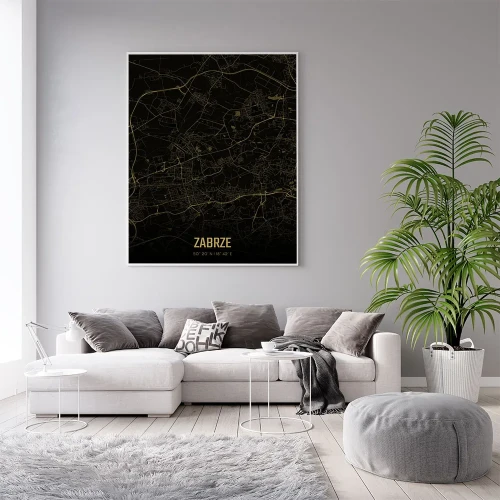 Plakat Zabrze amber night mockup
