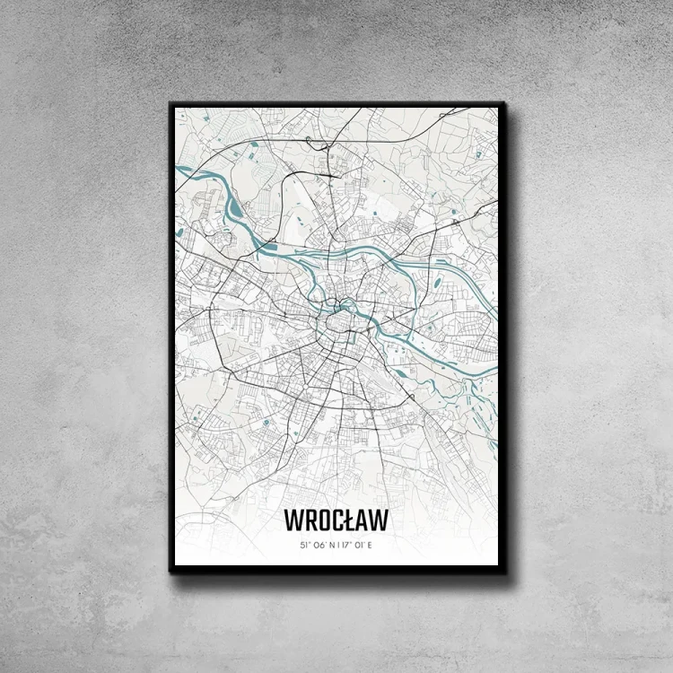 Plakat Wrocław day tło ściana szary beton