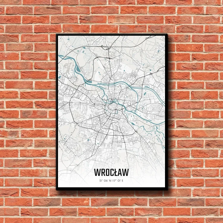 Plakat Wrocław day tło ściana czerwone cegły