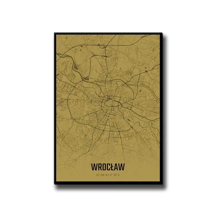Plakat Wrocław amber białe tło