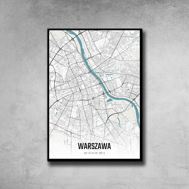 Plakat Warszawa day tło ściana szary beton