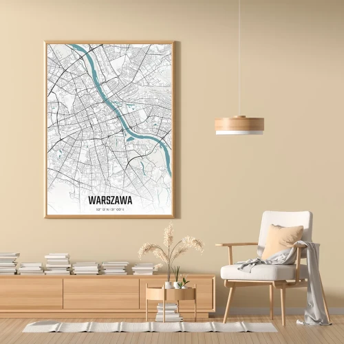Plakat Warszawa day mockup