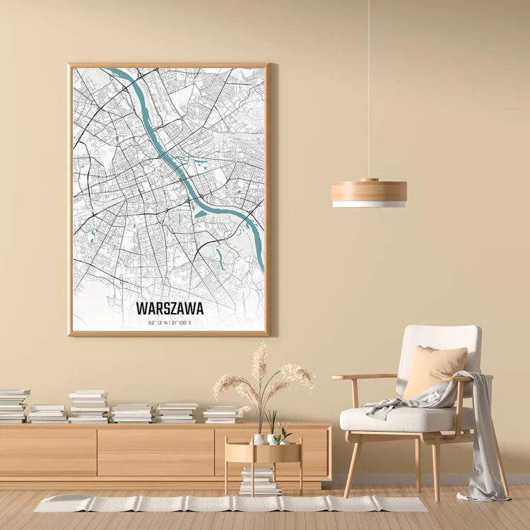 Plakat Warszawa day mockup