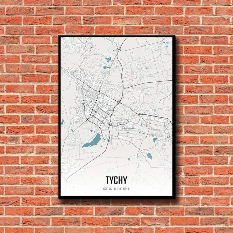 Plakat Tychy day tło ściana czerwone cegły