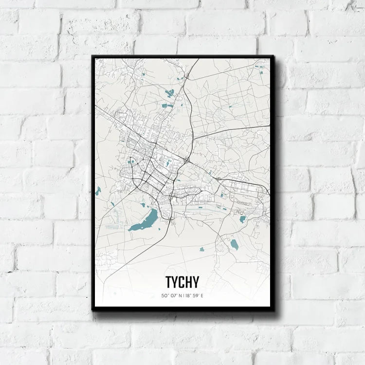 Plakat Tychy day tło ściana białe cegły