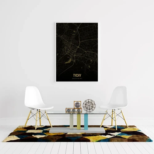 Plakat Tychy amber night mockup