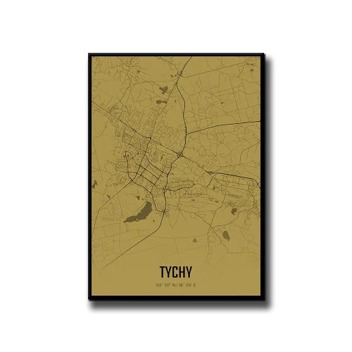 Plakat Tychy amber białe tło