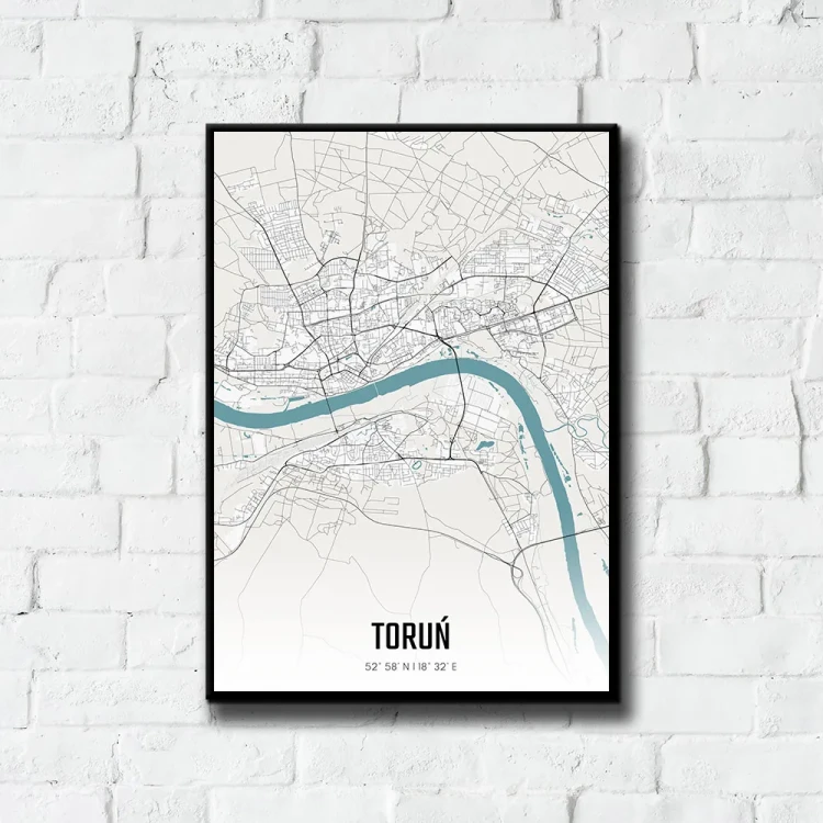 Plakat Toruń day tło ściana białe cegły