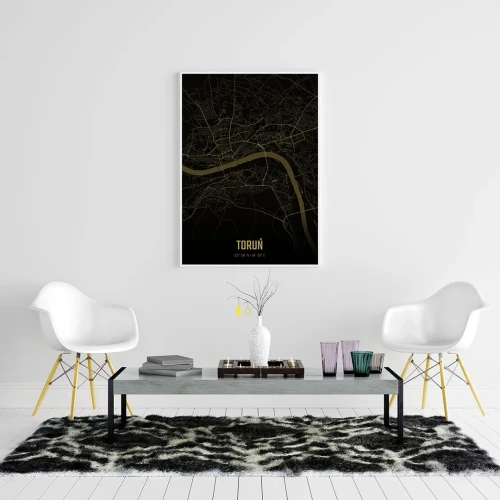 Plakat Toruń amber night mockup