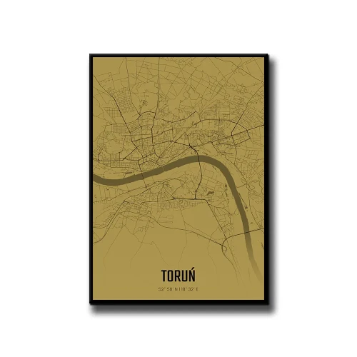 Plakat Toruń amber białe tło