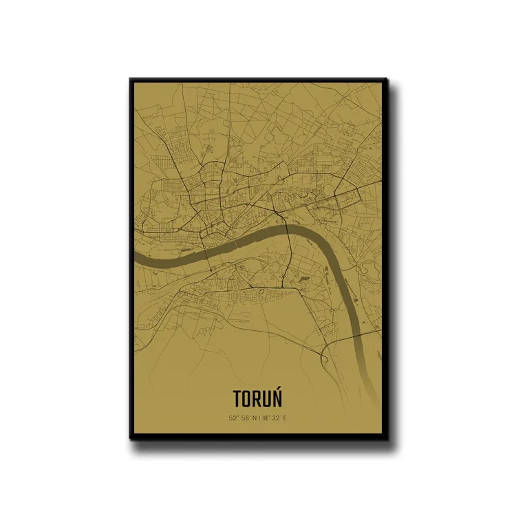Plakat Toruń amber białe tło